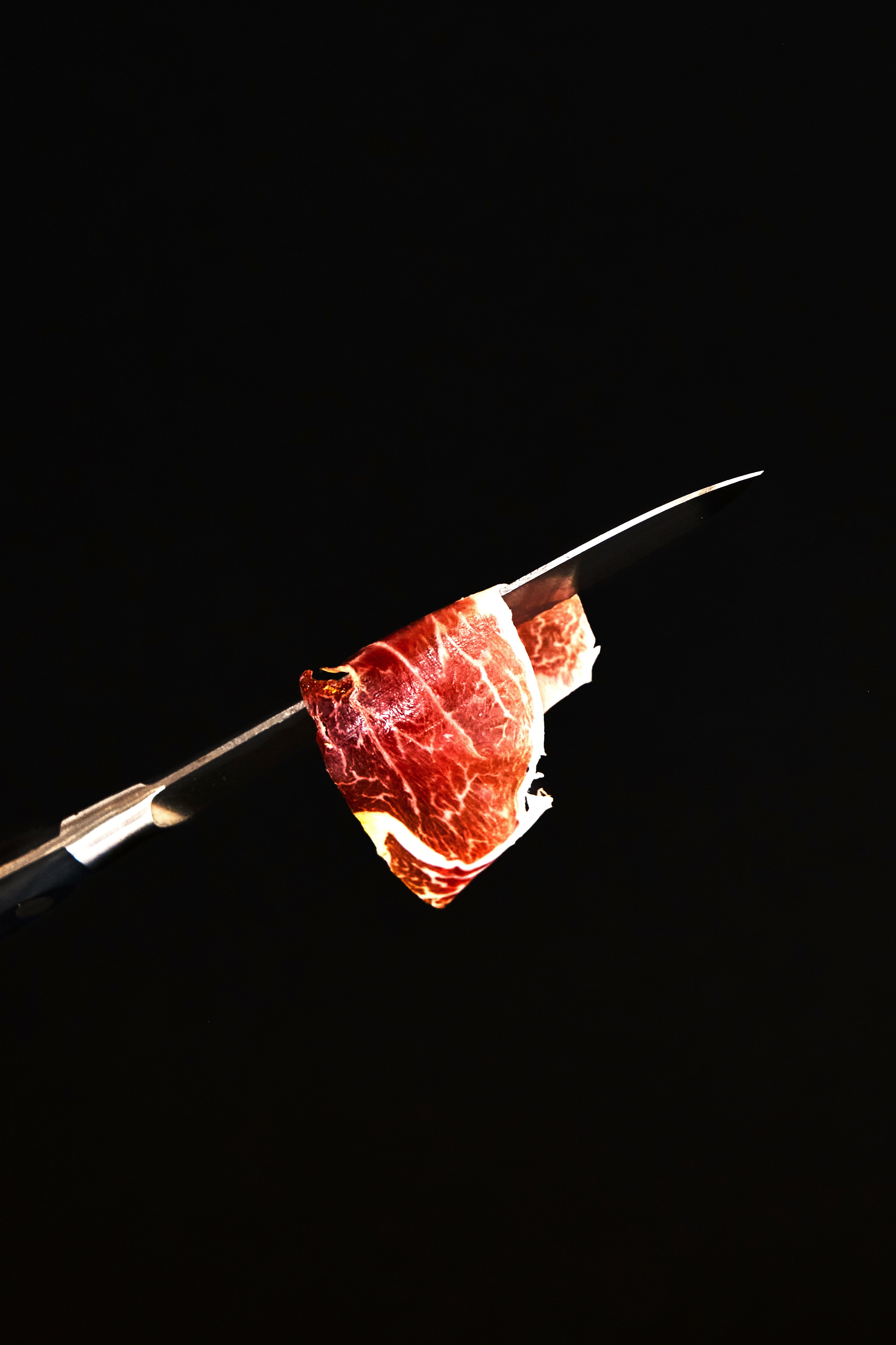 Jamón ibérico cortado al momento en Pignic Madrid